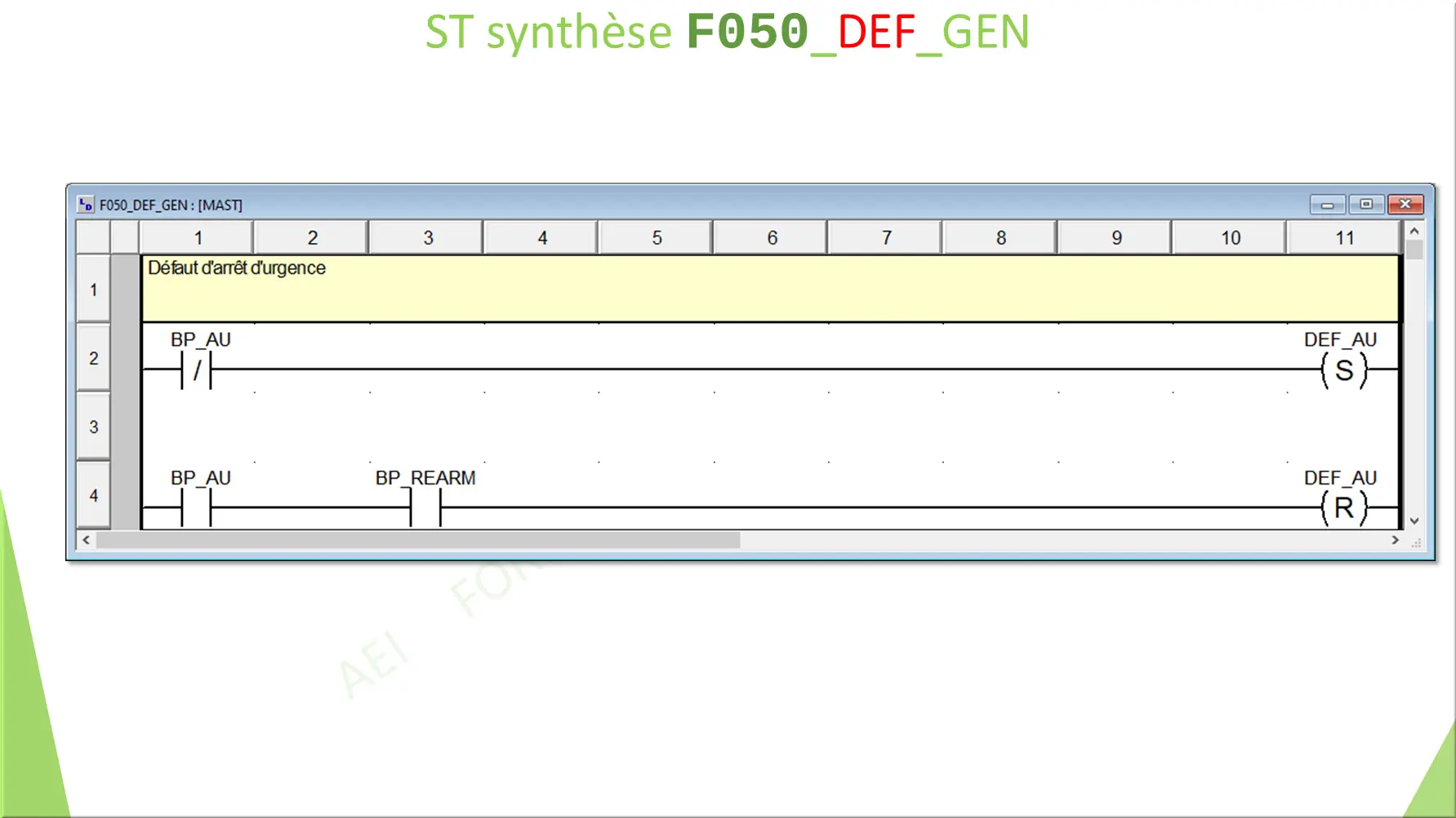 ST synthèse F050_DEF_GEN
